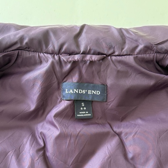 Land’s End Purple Down Filled Quilted Puffer Vest - Picture 6 of 13